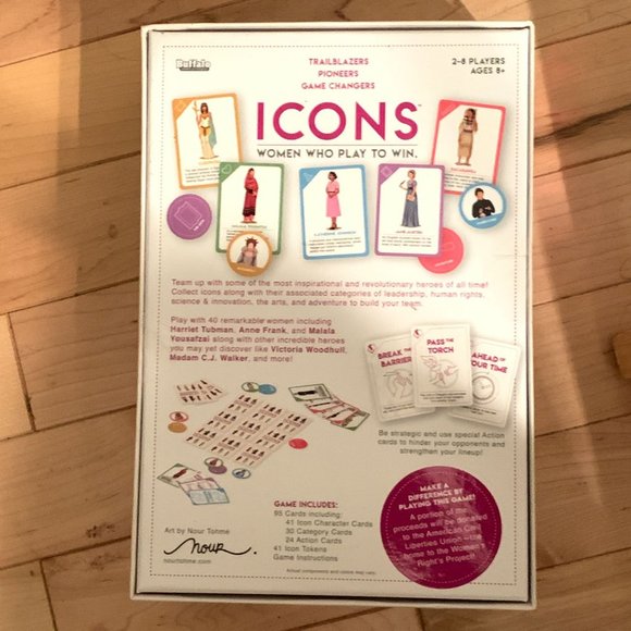 NIB Sealed ICONS Game Empowering Women History Trailblazers RBG - Picture 3 of 12
